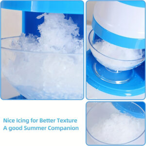 Manual Pro Ice Shaver: Portable Hand-Crank Smoothie & Snow Cone Maker