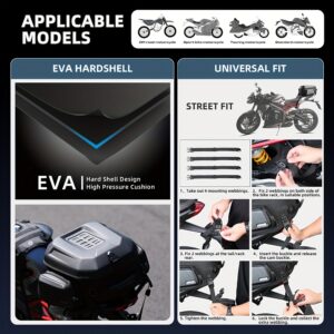 Rhinowalk 23L-35L Expandable Tail Bag: Hard Shell Waterproof Motorcycle Trunk & Backpack
