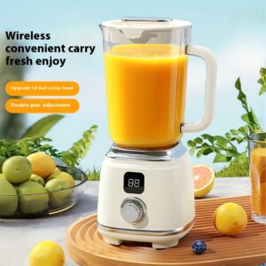 1pc Portable Household Juicer, 600Ml Capacity, Rotary Control, Fastu002FSlow Dual Speed Adjustment, Long Battery Life, Easy to Clean, Kitchen Appliance, Home Juicer, Compact Design, Efficient Juicer, Highquality Juicer, Dual Speed Juicer, Fitness Lovers