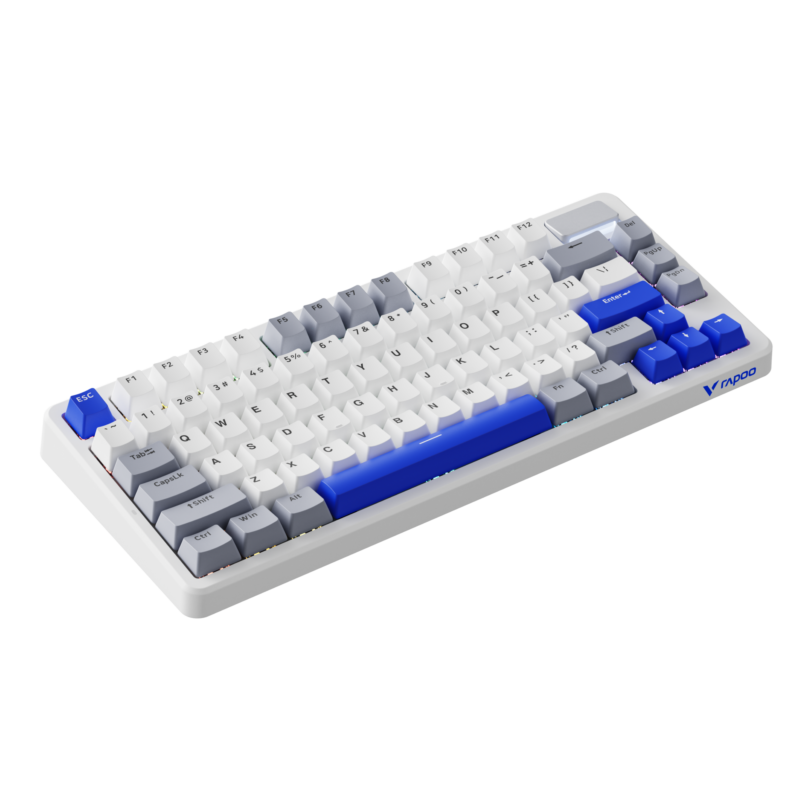 2.V700DIY-75-BU_WH.png Rapoo V700DIY-75 Wireless Mechanical Gaming Keyboard Creamy Sound