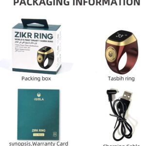 ZIKR Smart Ring – White Digital Tasbih
