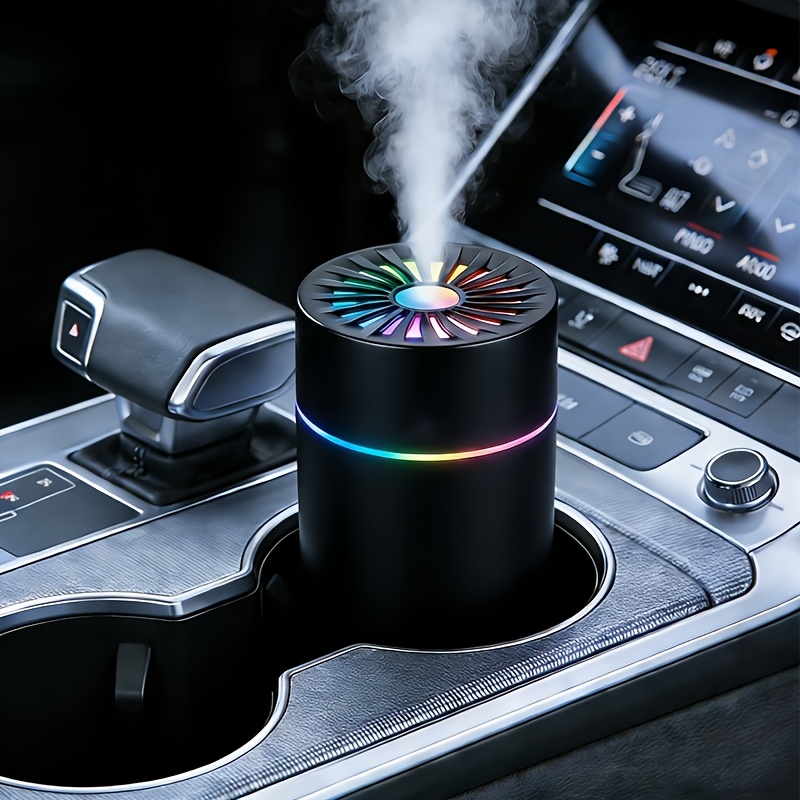 2-in-1 Car Aroma Diffuser & Humidifier: 7-Color LED Sonic Mist for Car, Office & Home