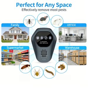 Ultrasound Pest Repeller: 360° Non-Toxic Sonic Plug-in for Mice, Ants & Roaches