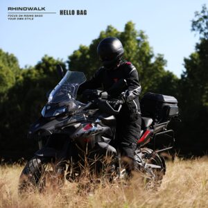 Rhinowalk 23L-35L Expandable Tail Bag: Hard Shell Waterproof Motorcycle Trunk & Backpack