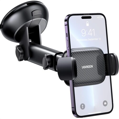 UGREEN Car Phone Holder Mount. Dashboard Windshield Smartphone Cradle. Strong Suction. Compatible with iPhone 16 Pro Max. Galaxy S24 Ultra