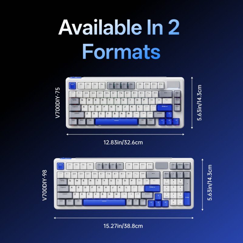 8.V700DIY-75.jpg Rapoo V700DIY-75 Wireless Mechanical Gaming Keyboard Creamy Sound