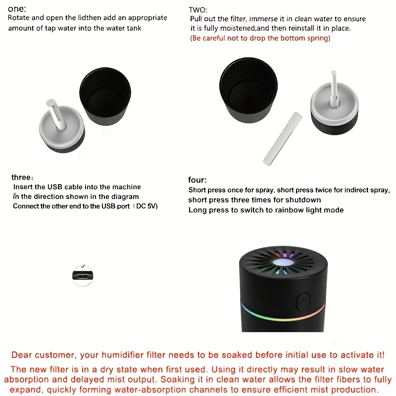 2-in-1 Car Aroma Diffuser & Humidifier: 7-Color LED Sonic Mist for Car, Office & Home