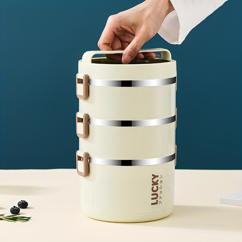 2-Tier Lunch Box Set u002F 3-Tier Lunch Box Set u002F 4-Tier Lunch Box Set - Large Capacity Stainless Steel Lunch Box with Insulated Lunch Bag, Suitable for School, Camping, Workplace - Ideal for Students and Office Workers - A Must-Have for Students