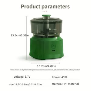 Multi Functional Meat Grinder 350ml  Food Chopper, Baby Food Processor, Meat Vegetable Chili Garlic Wireless Electric Mixer, Rechargeable And Easy to Clean