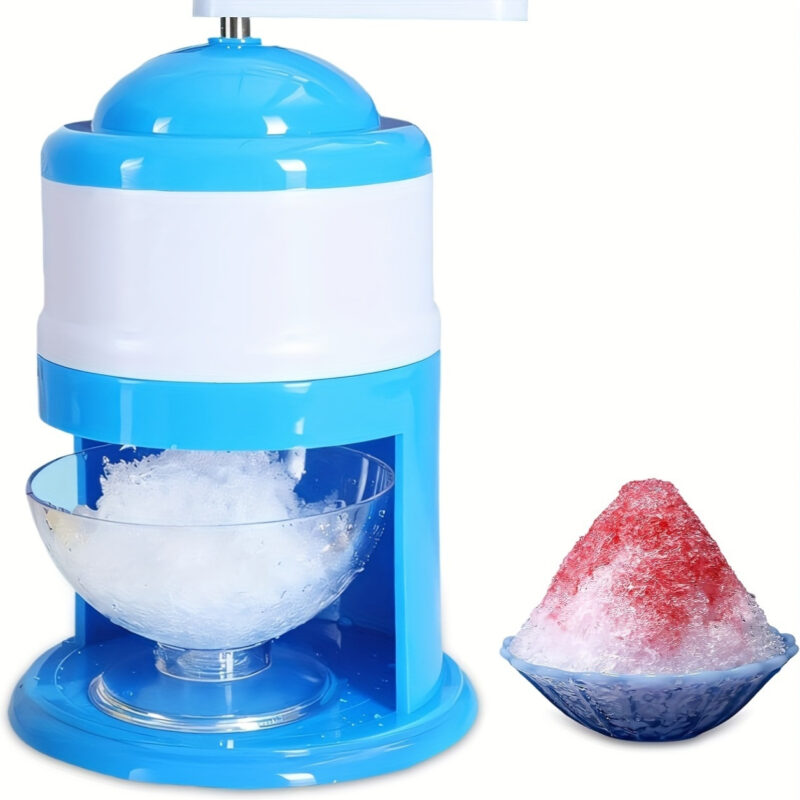 Manual Pro Ice Shaver: Portable Hand-Crank Smoothie & Snow Cone Maker