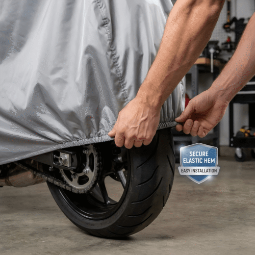 All-Weather Motorcycle Cover: Waterproof, UV-Proof & Dust Protector for Outdoor Use