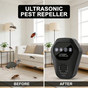 Ultrasound Pest Repeller: 360° Non-Toxic Sonic Plug-in for Mice, Ants & Roaches