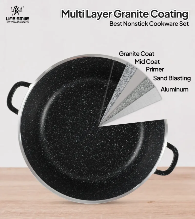 31 Pcs Non Stick Granite Kitchen Cooking Set with Tools