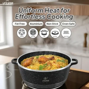 31 Pcs Non Stick Granite Kitchen Cooking Set with Tools