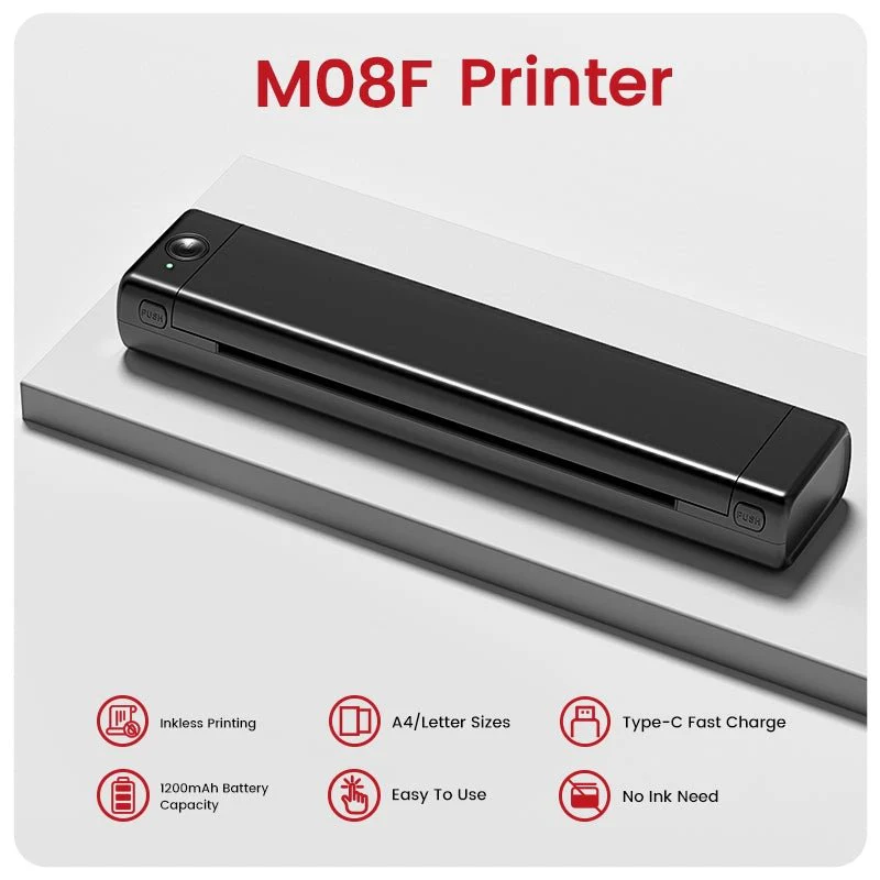 Phomemo Direct Thermal M08F Letter & A4 Portable Printer