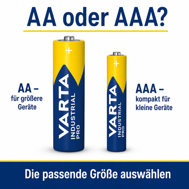 VARTA Industrial Pro AA & AAA Alkaline-Batterien – Vorratspack