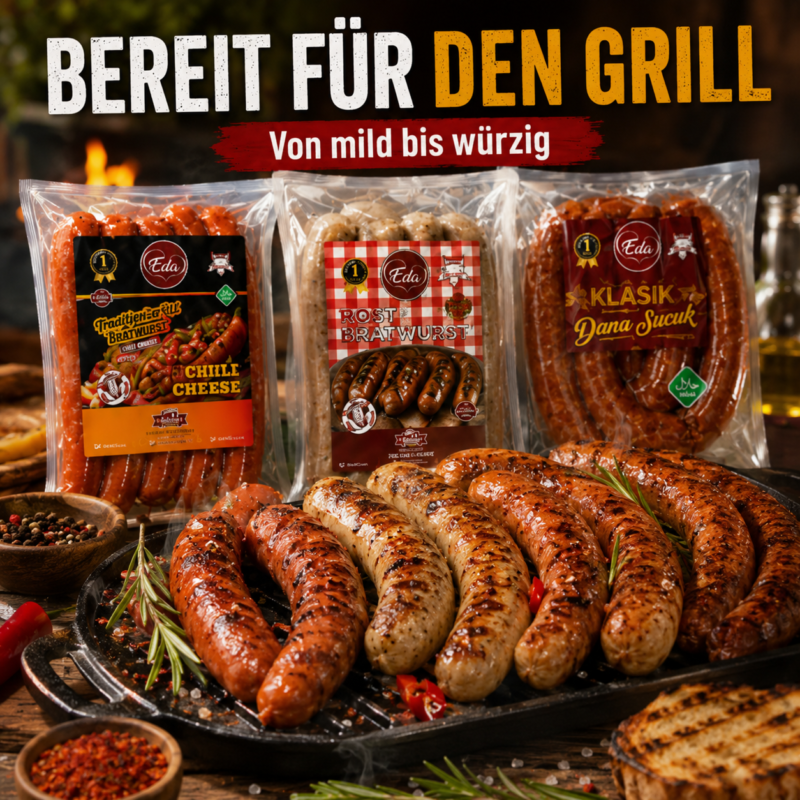7er Wurst Mix-Paket – Rostbratwurst, Sucuk & Käse-Sorten