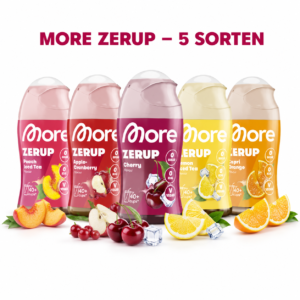 MORE Zerup, Apple Cranberry, 65 ml, für bis zu 8 l Fertiggetränk