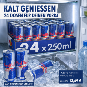 Red Bull Energy Drink – 24 × 250 ml Kiste, verschiedene Sorten