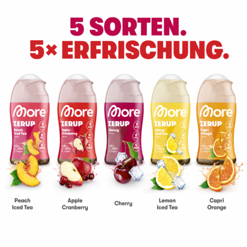 846439ff-0f4c-4f81-8593-f4368c01c621 MORE Zerup, Apple Cranberry, 65 ml, für bis zu 8 l Fertiggetränk