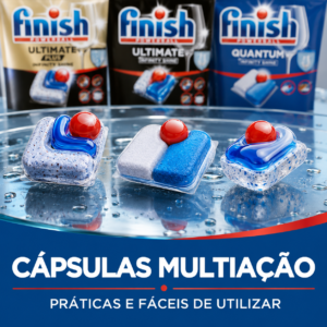 Finish Powerball Mega Pack – Cápsulas para Máquina de Lavar Loiça