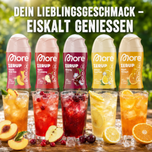 MORE Zerup, Apple Cranberry, 65 ml, für bis zu 8 l Fertiggetränk