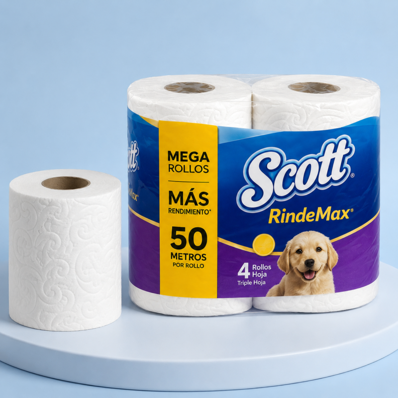Papel Higiénico Scott – Combo de 48 Rollos | RindeMax o Premium