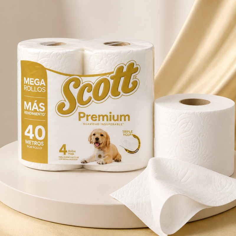 Papel Higiénico Scott – Combo de 48 Rollos | RindeMax o Premium